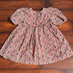 Pink Chicken Floral Patterned Dress